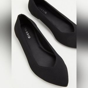 Torrid Black Pointed Toe Flat